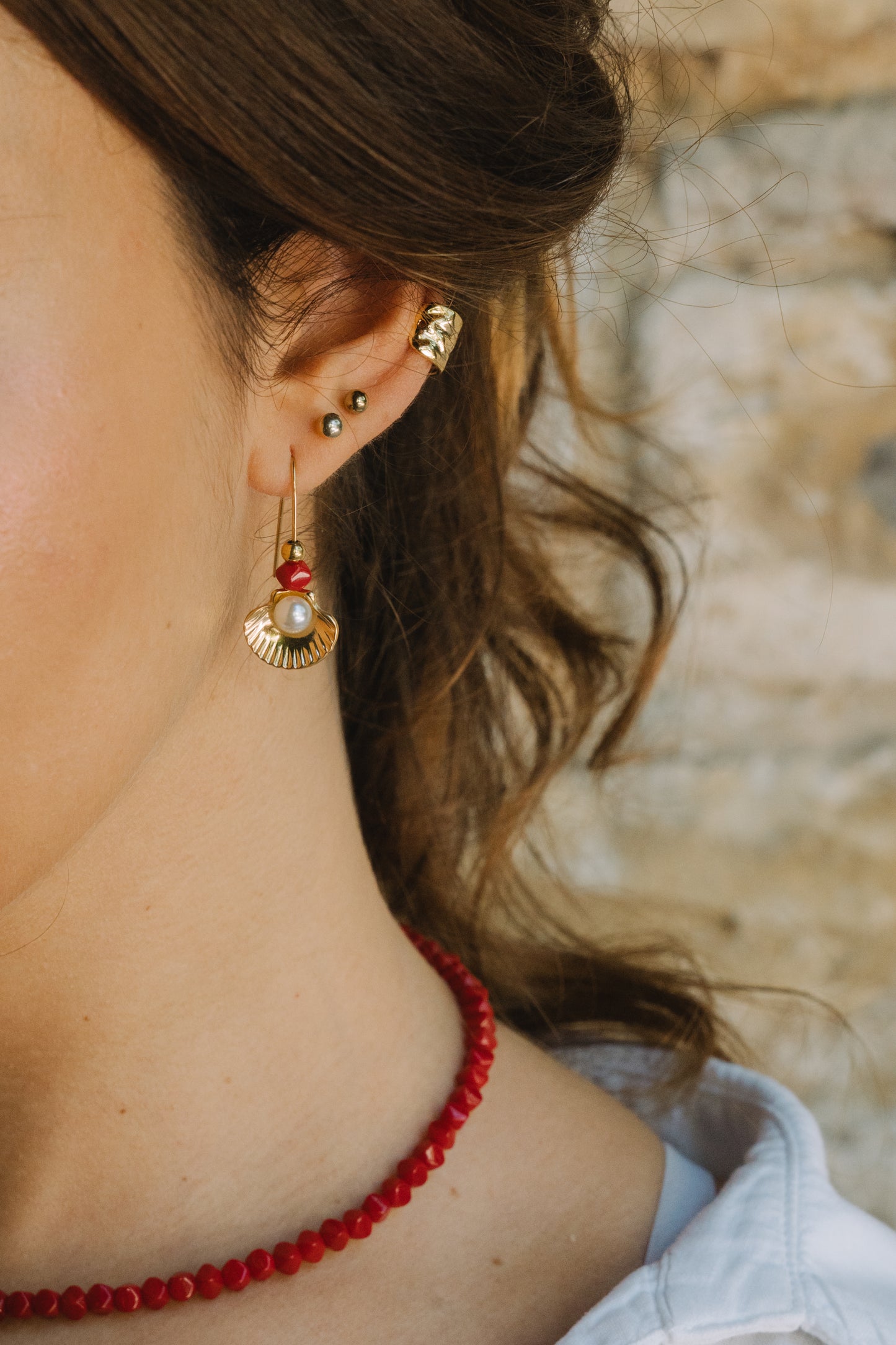 Earcuff Costa Dourada