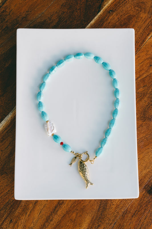 Colar Mar Azul