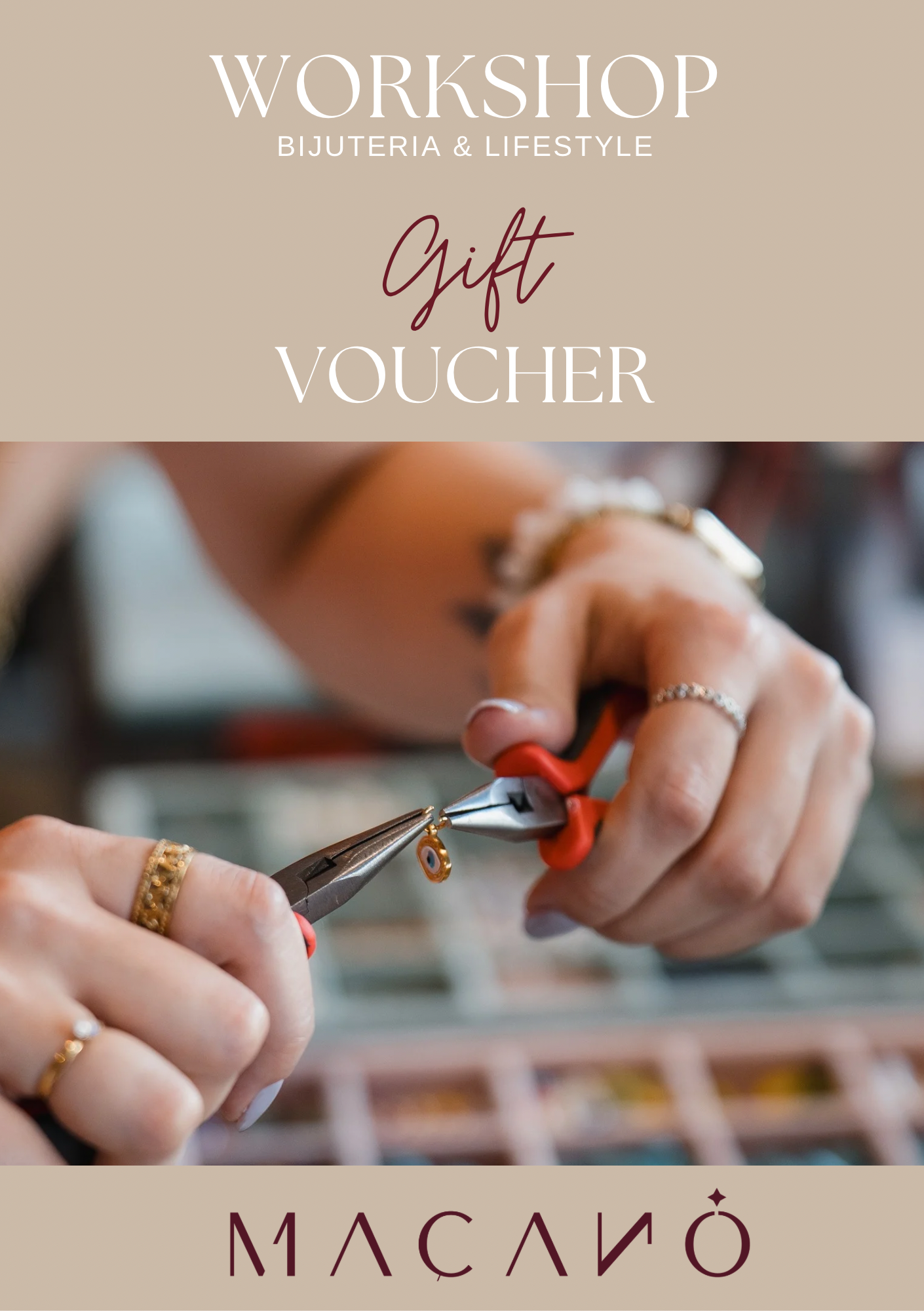 Voucher Workshop Bijuteria e Lifestyle